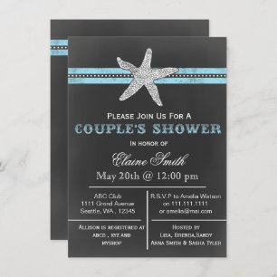 Plage d'étoiles de mer Couple's Invitation douche