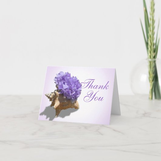 Plage d'hydrangée violette Merci (Devant)