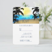 Plage diurne & Palm Trees Plage Mariage RSVP (Debout devant)