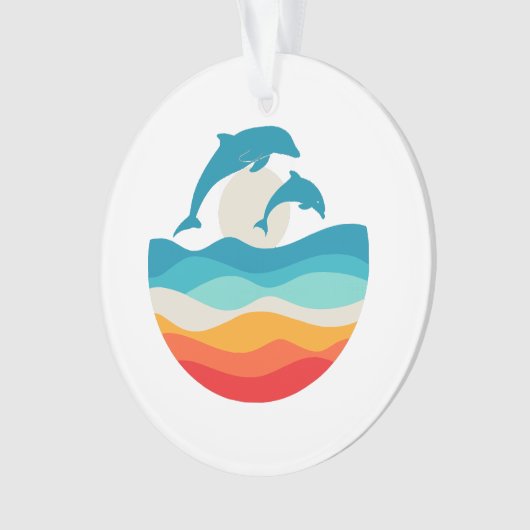 Plage Dolphin vintage Retro Summer Time (devant)