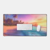 Plage Dreamy colorée (Clavier et souris)