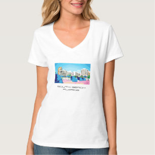 PLAGE DU SUD, T-shirt de MIAMI, la FLORIDE