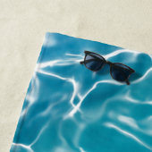 Plage Eau de mer bleue* Serviette de plage* (En situation)