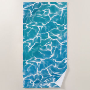 Plage Eau de mer bleue* Serviette de plage*