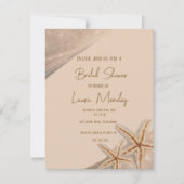 plage élégante Boho Bridal Shower Invitation (Devant)
