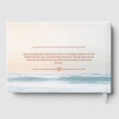 Plage En Amour Mémoire Funéraire Service (Verso)