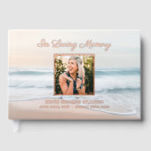 Plage En Amour Mémoire Funéraire Service (Recto)