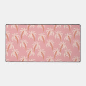 Plage estivale de palmiers tropicaux boho rose (Recto)