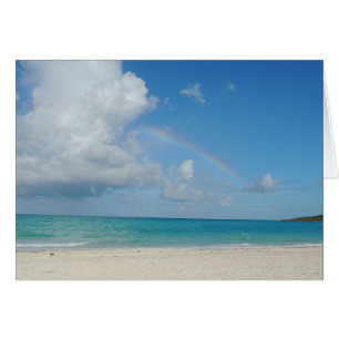 Plage et arc-en-ciel des Bahamas