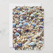 Plage et coquillages Mariage Invitations (Dos)
