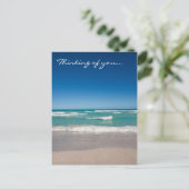 Plage et vagues - Carte postale (Debout devant)