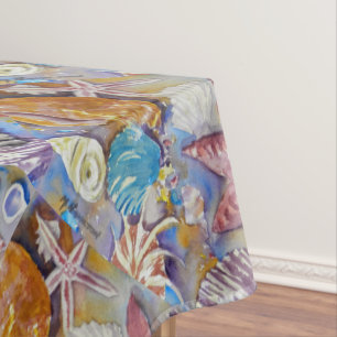Plage Eté Sea Shells Motif Nappe