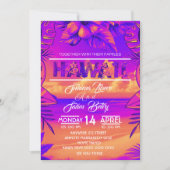 plage été tropicale nuptiale invitation (Devant)