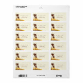 Plage Étiquette de adresse à thème (Feuille entière)