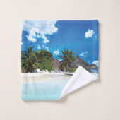 Plage exotique (Gant de toilette)