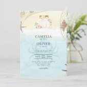 Plage Faire-part de mariage côtière sable Océan Vi (Debout devant)