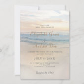 Plage Faire-part de mariage Sunset En Bord De Plag (Devant)