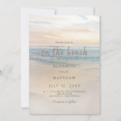 Plage Faire-part de mariage Sunset En Bord De Plag (Devant)