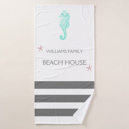 PLAGE FAMILIALE MAISON DE MER ET ÉTONNANT (Serviette de bain)