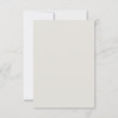 Plage fleurie d'hibiscus rose mariage cartes RSVP (Dos)