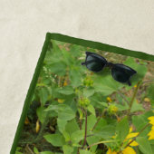 Plage Fleurs De Soleil Fluant Au Vent, Serviette De Plag (En situation)