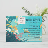 Plage Floral Tropical Invitation d'ouverture (Debout devant)