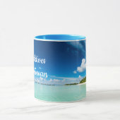 Plage Front Maldives Indian Ocean Mug (Centre)