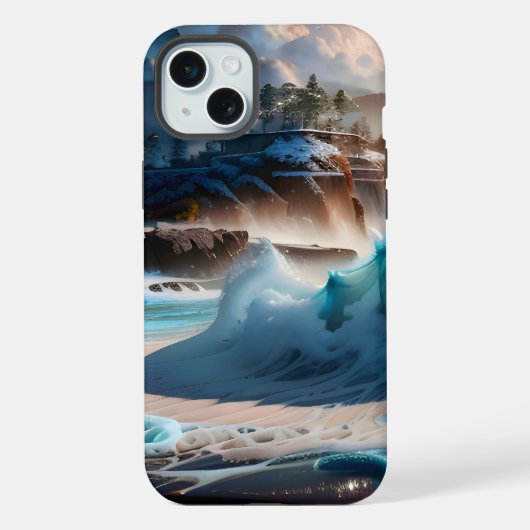 Plage Front Ocean Waves Paysage 1 (Verso)