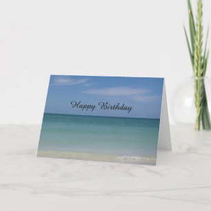 Plage générique de carte d'anniversaire
