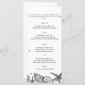 Plage glamour dans le menu Mariage argenté (Devant / Derrière)