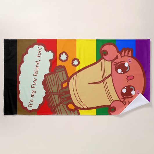 Plage Grande serviette de crabe ! (Devant)