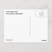 Plage Grasss Ocean City Carte postale (Dos)