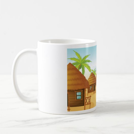 Plage Hébergement Mug (Gauche)