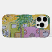 Plage Huts Golden Skies iPhone / coque ipad (Verso (horizontal))