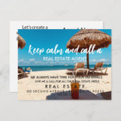 plage immobilière Faire-part (Devant / Derrière)