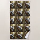 Plage Joyeux Koala Australien En Arbre, Serviette De Pla (Devant)