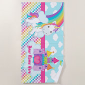 Plage Les filles ont personnalisé la serviette de (Devant)