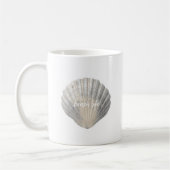 Plage Life Shell Typographie Café Mug (Gauche)