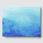 Plage | Livre d'invité Mariage d'aquarelle Starfis (Verso)