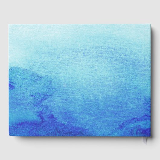 Plage | Livre d'invité Mariage d'aquarelle Starfis (Verso)