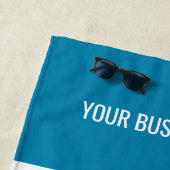 Plage Logo d'entreprise personnalisé Texte serviette de (En situation)