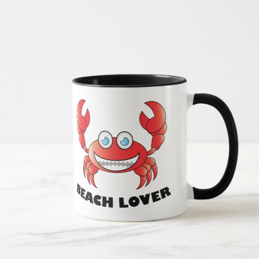 Plage Lover - Black 11 oz Ringer Mug (Droite)