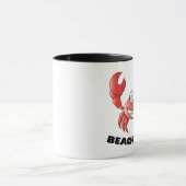 Plage Lover - Black 11 oz Ringer Mug (Centre)