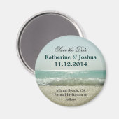 plage Magnet Réservez la date (Recto/Verso)