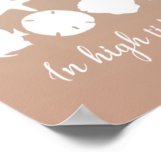 Plage Mariage Autre livre d'or Poster 20x28 (Coin)