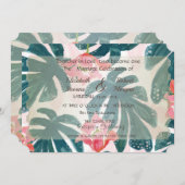 Plage Mariage Coquillages Invitation (Devant / Derrière)