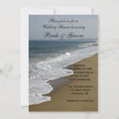 Plage Mariage Douche Invitation (Devant)