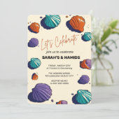 Plage Mariage Invitation / Aquarelle Mariage Inv (Debout devant)