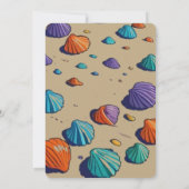 Plage Mariage Invitation / Aquarelle Mariage Inv (Dos)