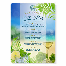 Plage Mariage Mojito Feuilles de Palmier Le Bar